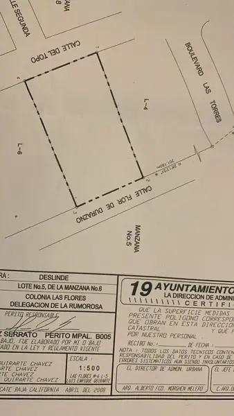 Terreno en venta en La Rumorosa, poblado de Tecate BC
