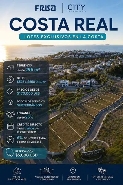 Lotes exclusivos en COSTA REAL, Real del Mar Tijuana