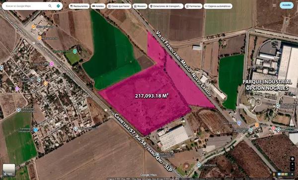 Poligono industrial sobre Carretera 57 en San Jose de Iturbide Guanajuato