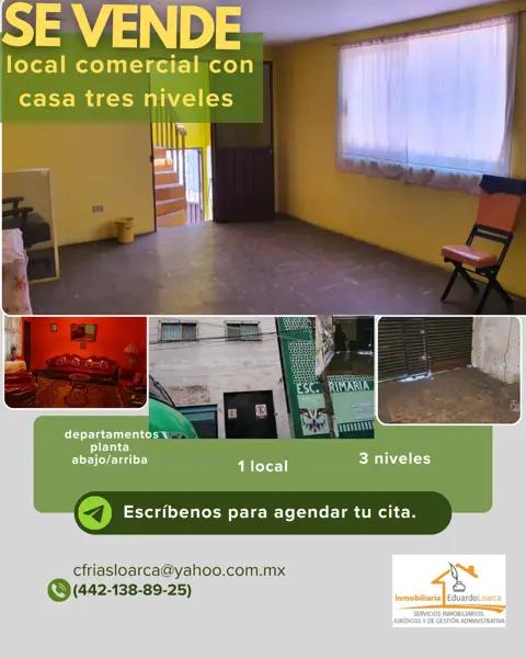 LOCAL, CON CASA HABITACIONAL COMERCIAL EN VENTA EN ARAGÓN LA VILLA