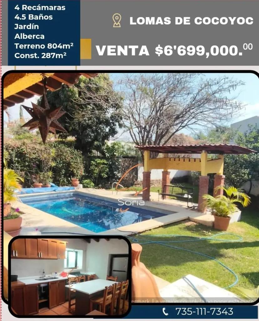 Foto 0 de CASA EN LOMAS DE COCOYOC MORELOS | Id nn-hdt968