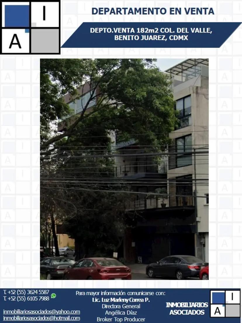 Foto 0 de ¡DEPARTAMENTO EN VENTA! COL. DEL VALLE, BENITO JUAREZ, CDMX | Id nn-hdt984