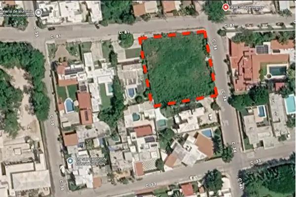 Terreno en Esquina (1655) en Venta en Montes de Amé, Mérida, Yucatán.