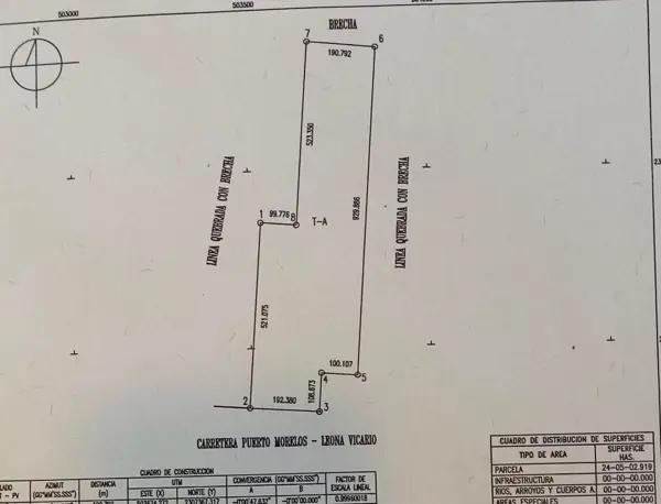 VENTA DE TERRENO CON FRENTE DE CARRETERA EN LA RUTA DE LOS CENOTES, PUERTO MORELOS