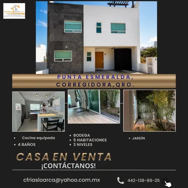 Casa en Venta en Punta Esmeralda, Corregidora - Amplia Propiedad en Fraccionamiento