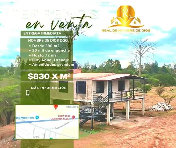 TERRENOS EN REAL DE NOMBRE DE DIOS