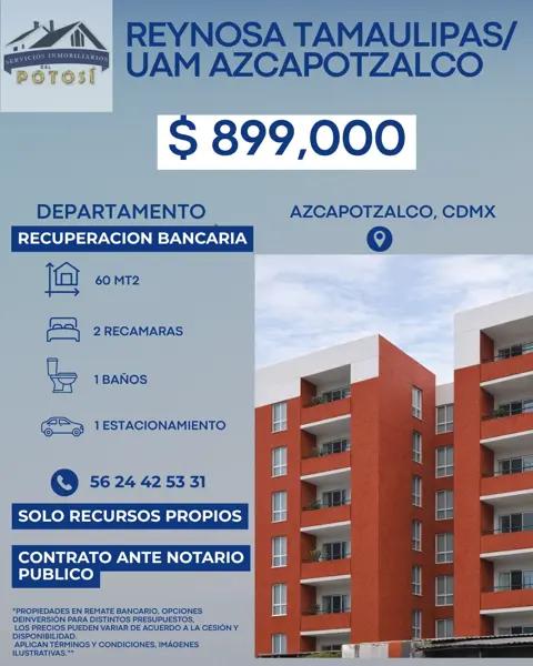 Depto en remate en Azcapotzalco