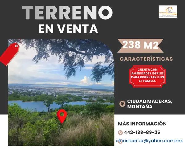 Terreno residencial a la venta en Ciudad Maderas, El Marqués, Querétaro Terreno residencial a la venta en Ciudad Maderas, El Marqués, Querétaro