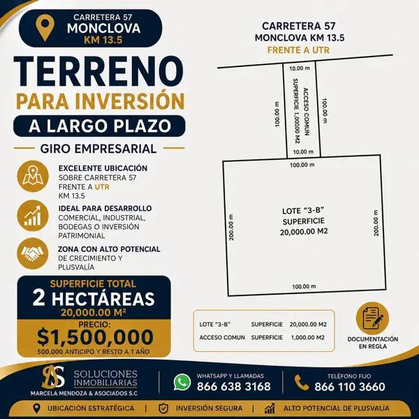 Terreno en venta en Estancias de Santa Ana, Monclova, Coahuila de Zaragoza