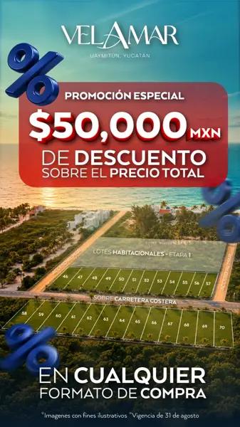 Terreno en Venta en Velamar, Uaymitún