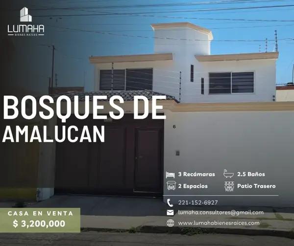 Casa en venta en Bosques de Amalucan, Puebla, Puebla