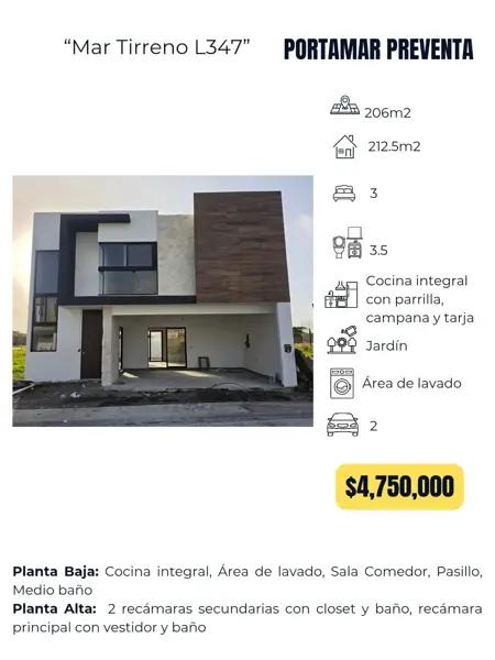 Casa en preventa Residencial Portamar