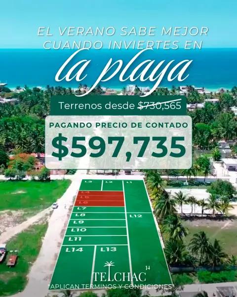 Terreno en Venta en Telchac 14, Telchac Puerto