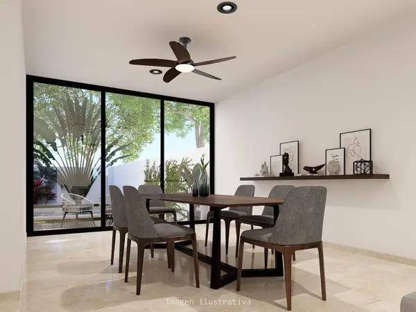 CASA EN VENTA DE 3 HABITACIONES LISTA PARA ENTREGA EN CHOLUL, MERIDA YUCATAN