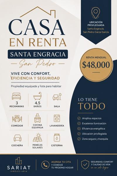 Casa en renta Santa Engracia
