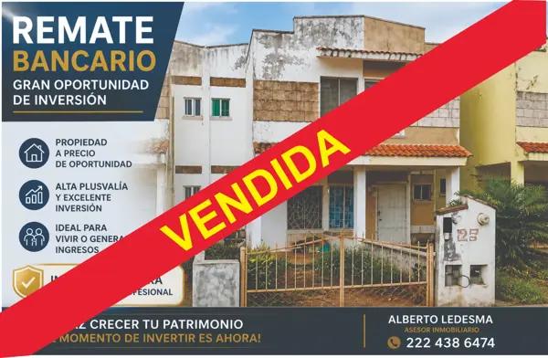 Casa en Ejecución Hipotecaria en Cosoleacaque, Veracruz con Jardín y 3 Recámaras
