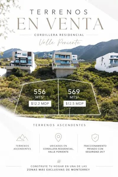 Terreno Premium en Venta de 556 m² | Cordillera Residencia