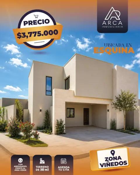 Casa de 4 Recamaras en zona Viñedos Casa de 4 Recamaras en zona Viñedos