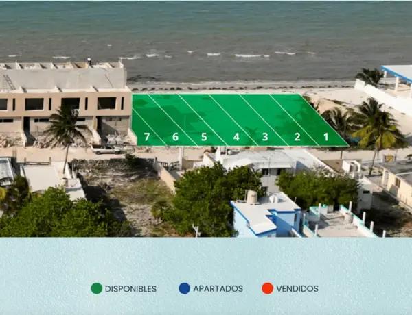 Terreno Azul Telchac Frente al Mar en Venta en Telchac Puerto