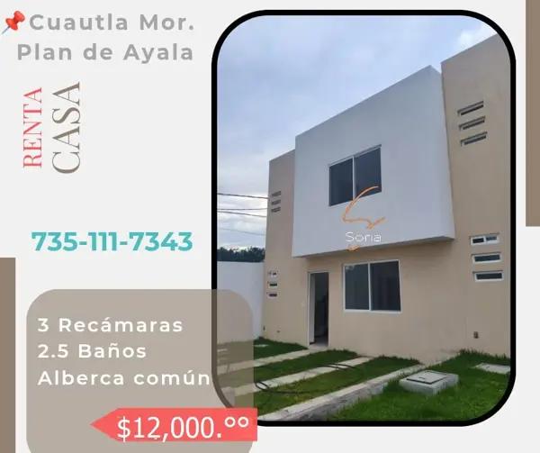 CASA EN RENTA PLAN DE AYALA

Cuautla Morelos