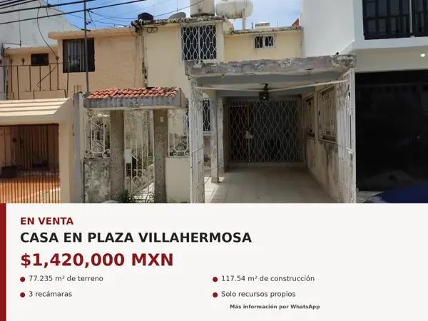 EN VENTA - OPORTUNIDAD EN PLAZA VILLAHERMOSA - $1,420,000 MXN