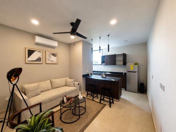 Venta de departamento de 2 habitaciones en Temozon Norte Merida Yucatan