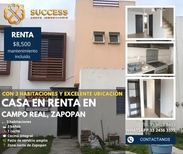 Casa en Renta – Campo Real, Zapopan Casa en Renta – Campo Real, Zapopan