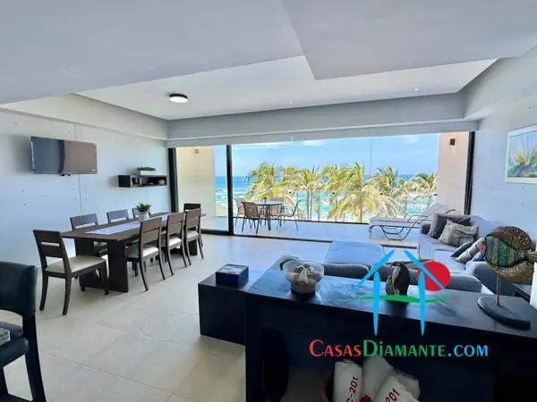Departamento de playa en renta vacacional para 9 personas