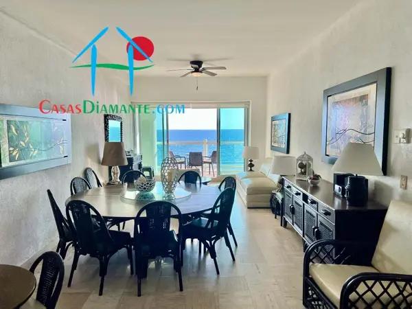 Departamento en octavo piso con terraza y vista al mar