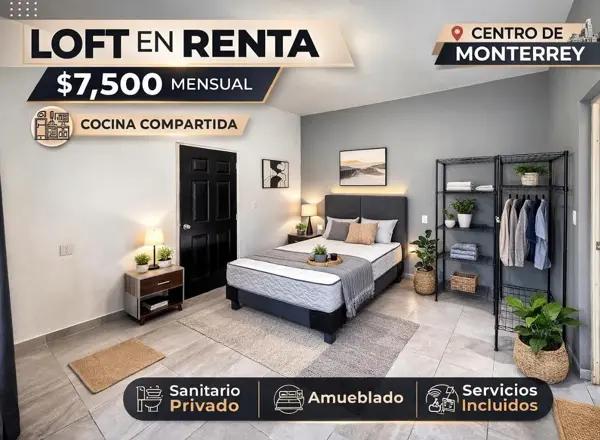 Loft en Renta en Emilio Carranza, Treviño, Monterrey