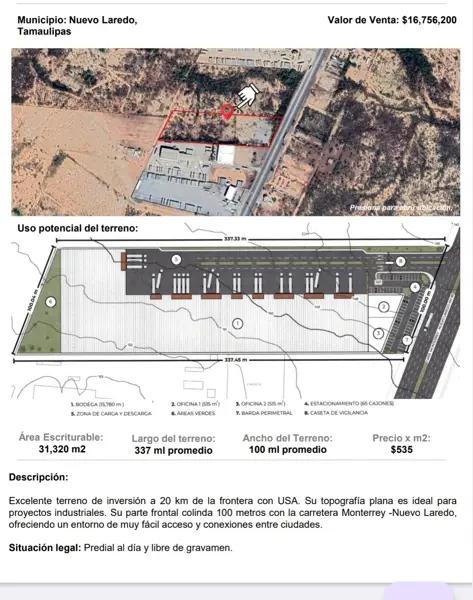TERRENO EN VENTA EN NUEVO LAREDO TAMAULIPAS