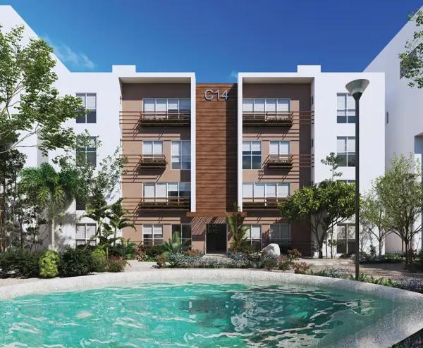 Departamento en Playa del Carmen Caracoral - Modelo Copal Plus