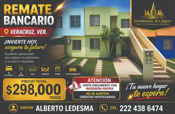 Departamento en Remate Hipotecario en Veracruz - Excelente Oportunidad