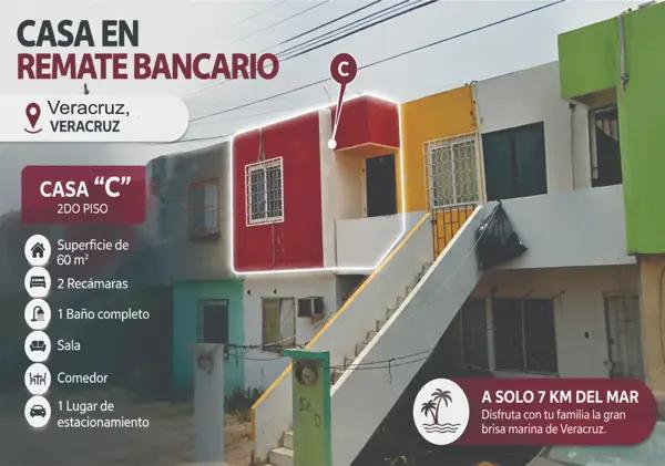 Casa en Remate en Oasis, Veracruz - Espacio Funcional y Accesible
