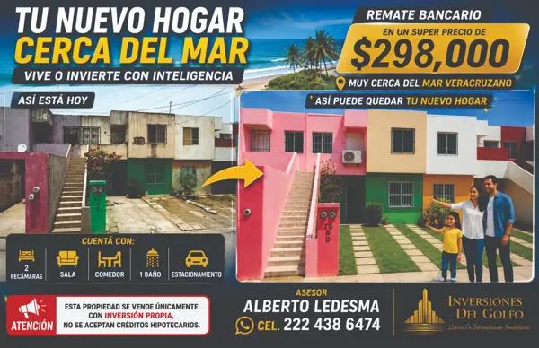 Oportunidad de Adquirir Departamento de Remate Bancario en Oasis, Veracruz