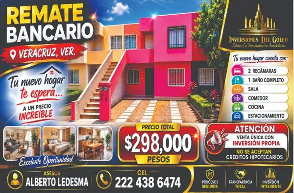 Apartamento en Venta por Adjudicación en Veracruz, Oasis, con Acceso Directo a Playa