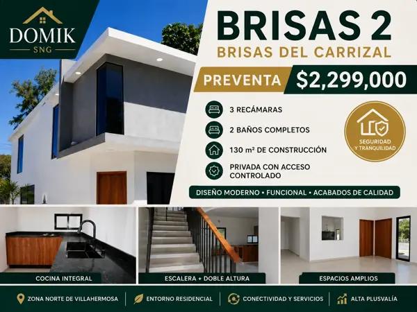 Bonita casa de tipo residencial en privada del Fraccionamiento Brisas del Carrizal