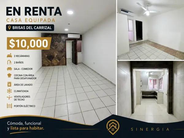 Casa equipada en Brisas del Carrizal