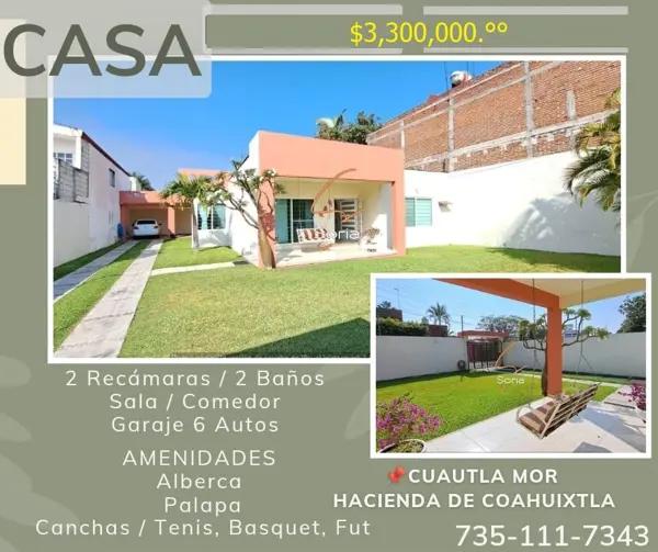 CASA EN VILLA DE AYALA  MORELOS  VENTA  

 FRACCIONAMIENTO COAHUIXTLA