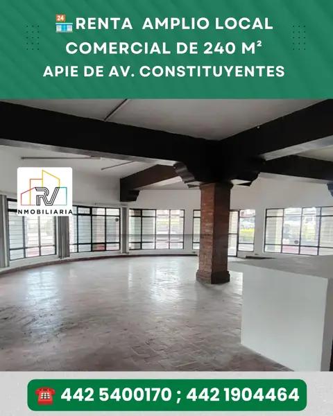?? RV RENTA | LOCAL COMERCIAL 240 m² SOBRE AV. CONSTITUYENTES