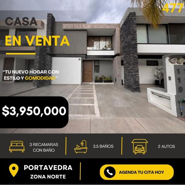 Casa en venta en Portavedra, León, Guanajuato: Oportunidad Única en Zona Habitacional