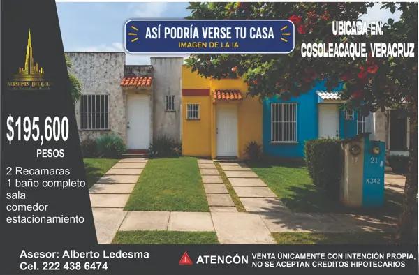 Casa en Remate Hipotecario en Residencial las Olas, Cosoleacaque, Veracruz