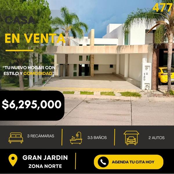 Casa en venta en Gran Jardín, León - Espacio y comodidad residencial