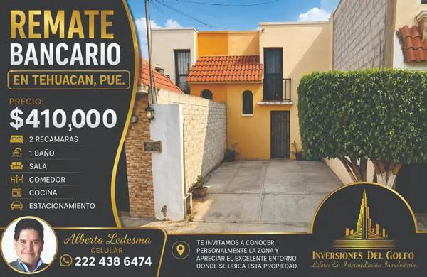 Oportunidad: Casa en Remate Hipotecario en Tehuacán, Puebla