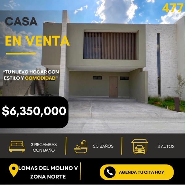 CASA EN VENTA EN LOMAS DEL MOLINO V