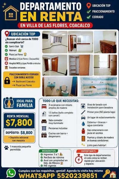 A dos cuadras Av. López Portillo y Mexibus Línea 2