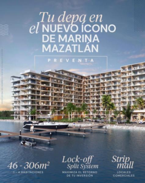 Departamento en venta en Marina Cerritos, Mazatlán, Sinaloa
