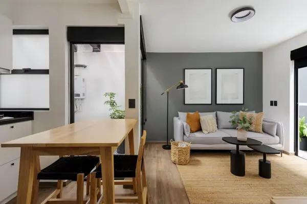 Colonia Roma, Departamento en planta PB remodelado, amueblado ideal para renta