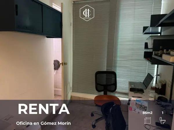 Renta | Oficina de 85 m² en Gomez Morín
