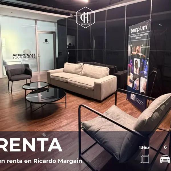 Renta | Oficina en Renta en Ricardo Margain | 136 m²
